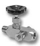 Angle shut-off valve DN4 PN250 Image